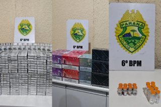 PM apreende vapes, cigarros e remédios em ônibus em Medianeira