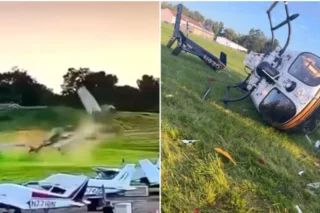 Colisão aérea entre avião e helicóptero da polícia deixa um morto