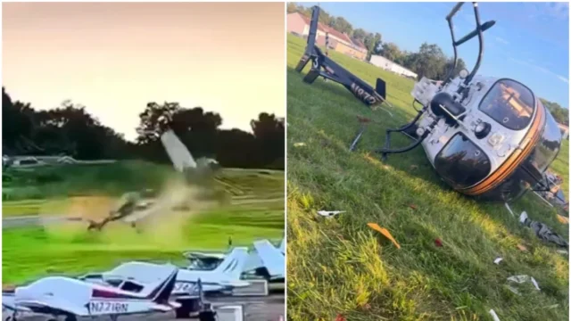 Colisão aérea entre avião e helicóptero da polícia deixa um morto