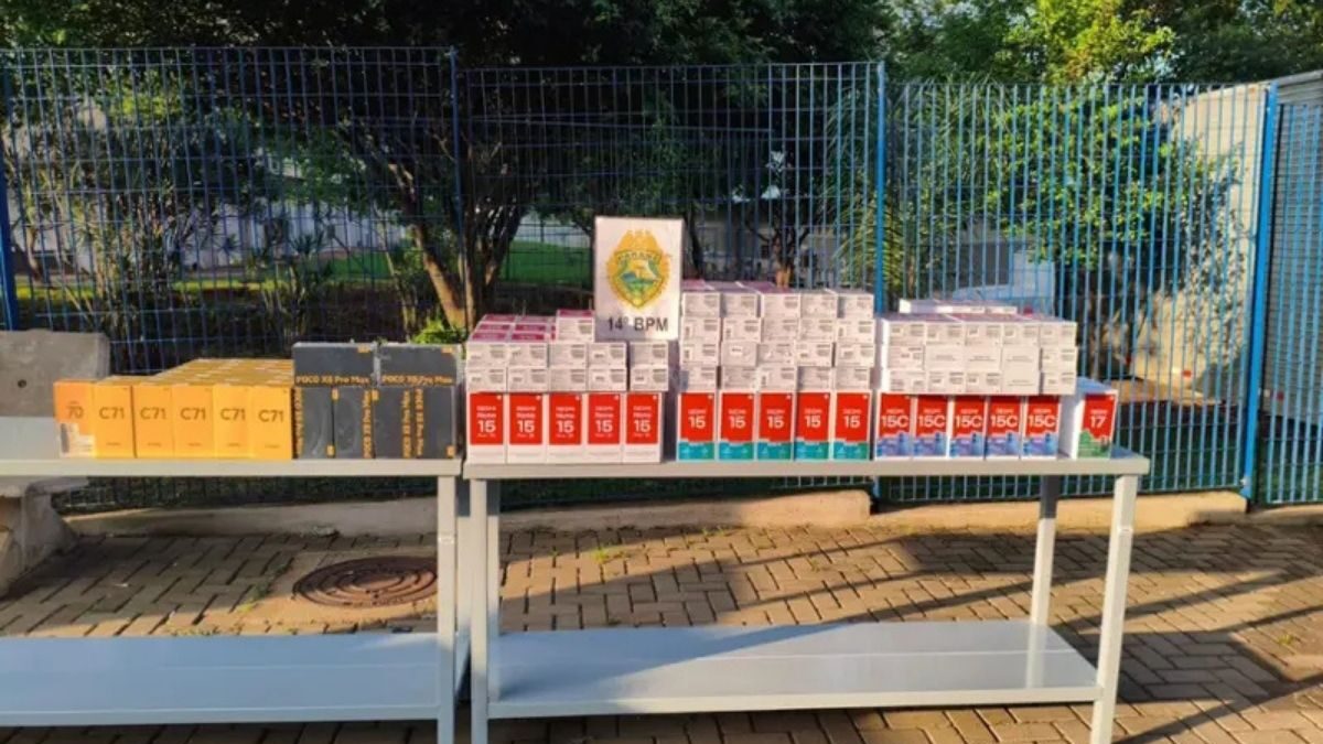 Polícia prende três e recupera mais de 300 celulares em Foz do Iguaçu