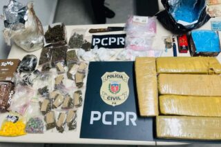 Grande apreensão de drogas no litoral do Paraná