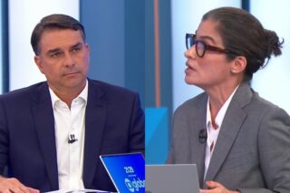 Flávio Bolsonaro apoia jornalista após comentário de Lula