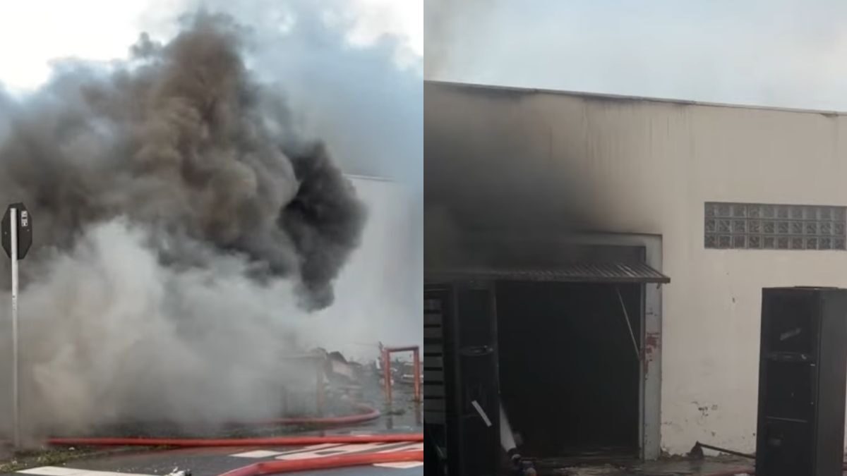 Incêndio destrói barracão de eletrônicos no Hauer, em Curitiba