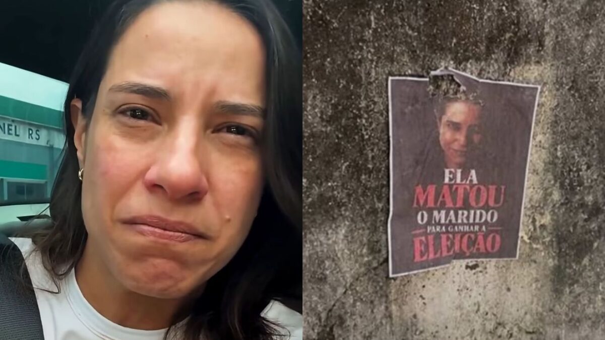 Cartazes causam revolta ao acusar Raquel Lyra de crime contra o marido