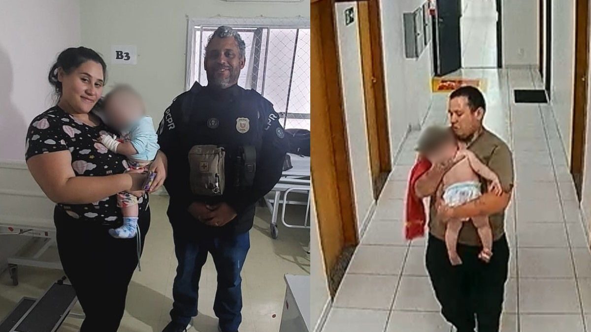 Policiais salvam criança de 1 ano durante crise convulsiva em São José dos Pinhais
