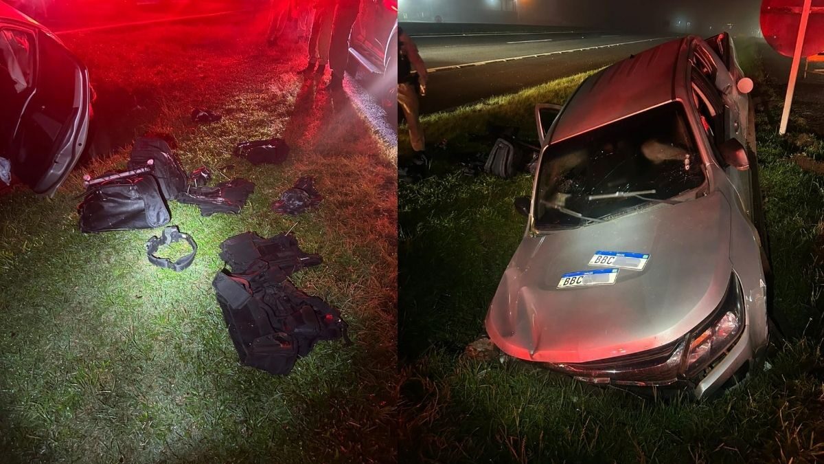Homem é preso com caminhonete roubada e disfarce de policial