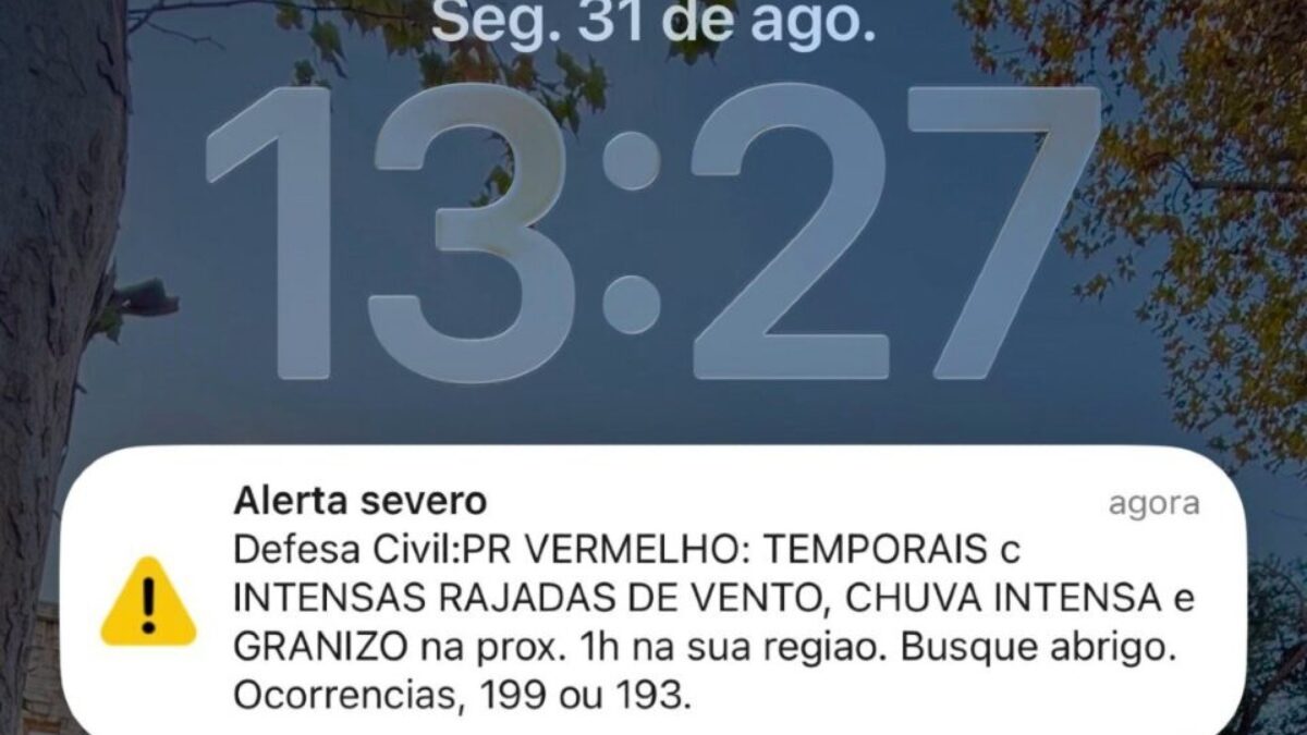 Entenda os alertas amarelo, laranja e vermelho e saiba como agir no Paraná