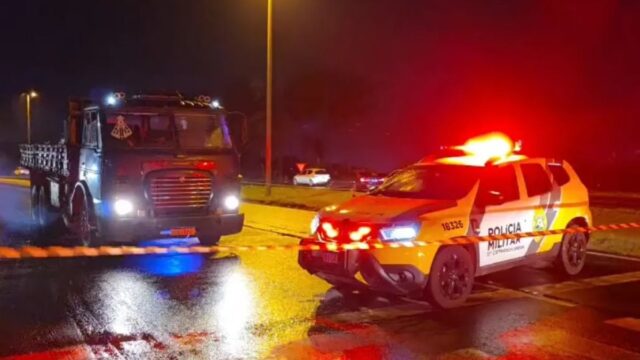 Caminhoneiro é morto após perseguição em semáforo da BR-369