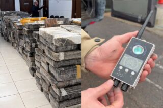 Criminosos usaram placas falsas e bloqueador de sinal durante transporte de drogas em Curitiba