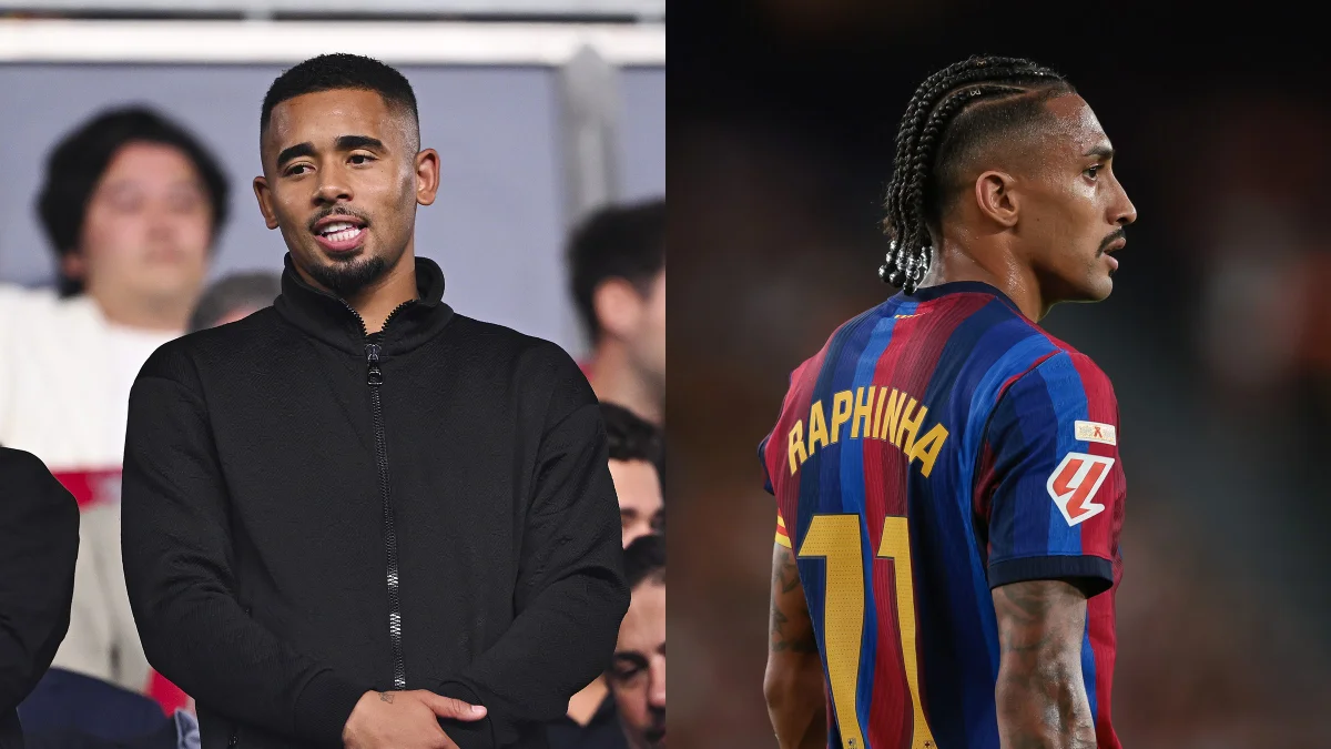 Gabriel Jesus enfrenta disputa com Raphinha pela vaga no Barcelona