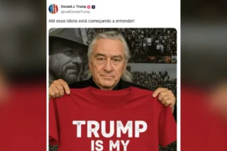 Trump cria imagem com IA mostrando Robert De Niro como fã