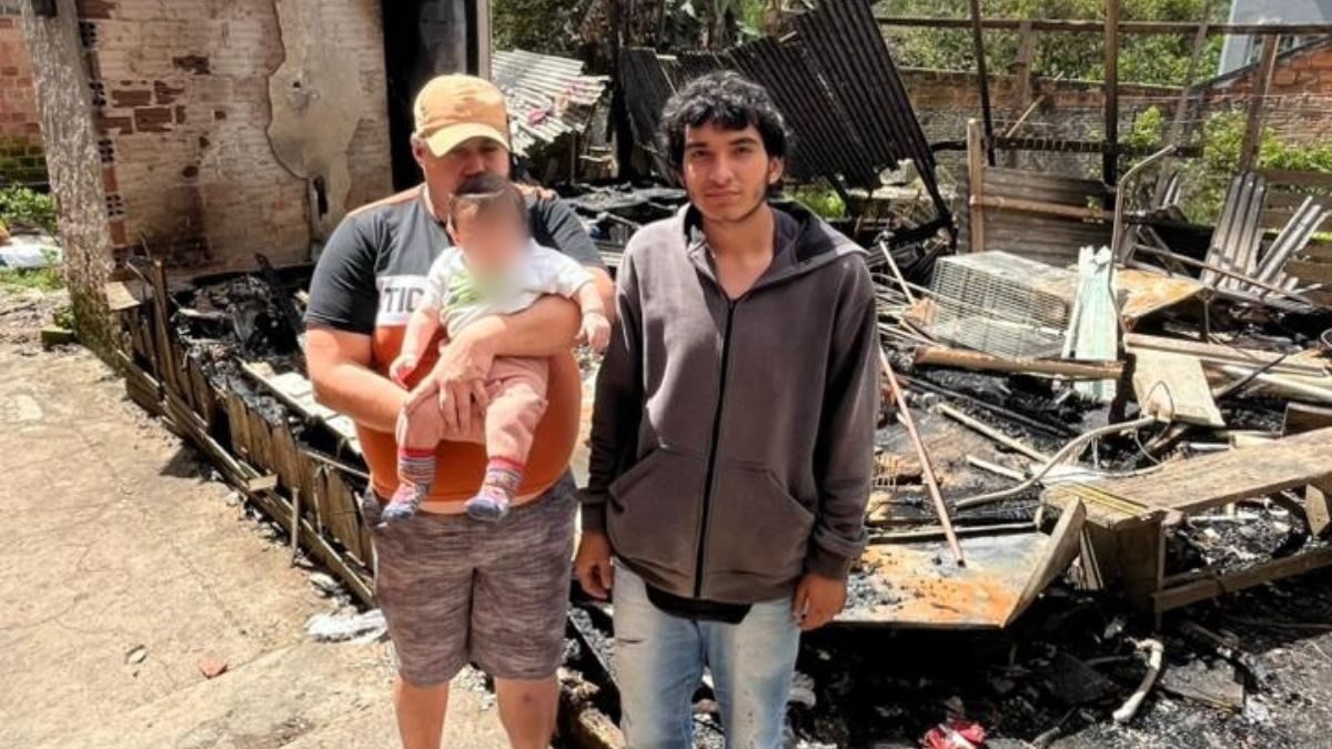 Família em Curitiba pede ajuda para bebê após incêndio