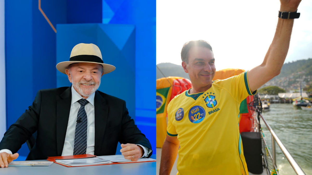 Lula e Flávio Bolsonaro estão em empate técnico no segundo turno