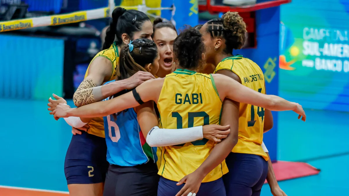 Brasil conquista Sul-Americano de Vôlei e garante vaga em Los Angeles 2028
